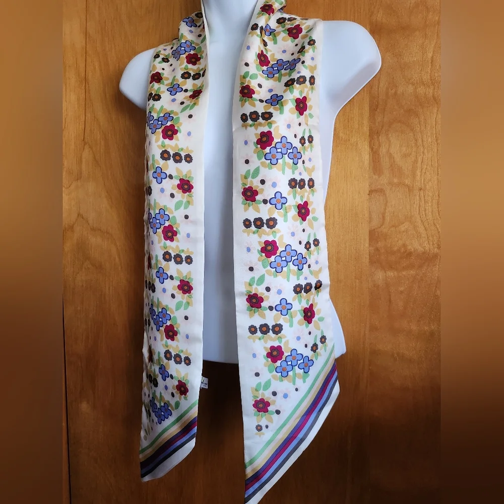 Francois d'Armigny Paris Silk Scarf Double Sided